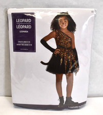 Leopard 5 Piece Halloween Costume Set Size Child Extra Large 14 - 16 Years