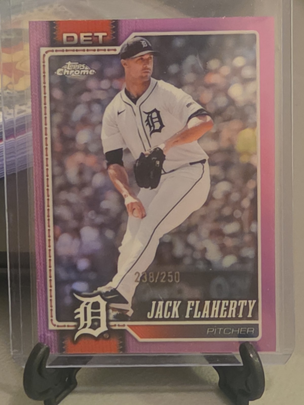 2026 Topps Chrome Jack Flaherty Pink Refractor /250 Detroit