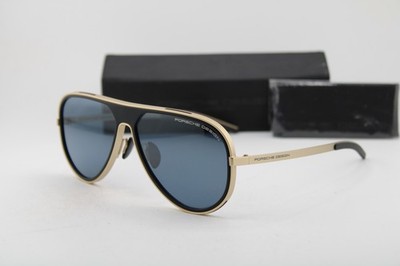 NEW PORSCHE DESIGN P'8684 B GOLD BLACK TITANIUM AUTHENTIC SUNGLASSES 62-13