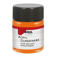 Kreul Acryl Glanzfarbe orange 50ml 100ml/4,- ...