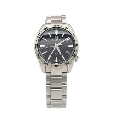 Grand Seiko Sport SBGN027 9F86 Quartz GMT 39mm Black Dial Papers 2022 Japan
