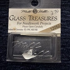 RARE M Mill Hill Glass Treasures 12052 Petite White Bird Original Package