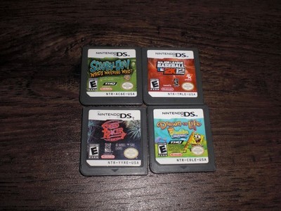 Scooby Doo Drawn Life SpongeBob SquarePants Speed Racer MLB 2K12 Nintendo DS 3DS