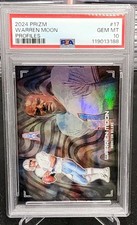 2024 Panini Prizm Warren Moon Profiles #17 SSP Houston Oilers PSA GEM MT 10 