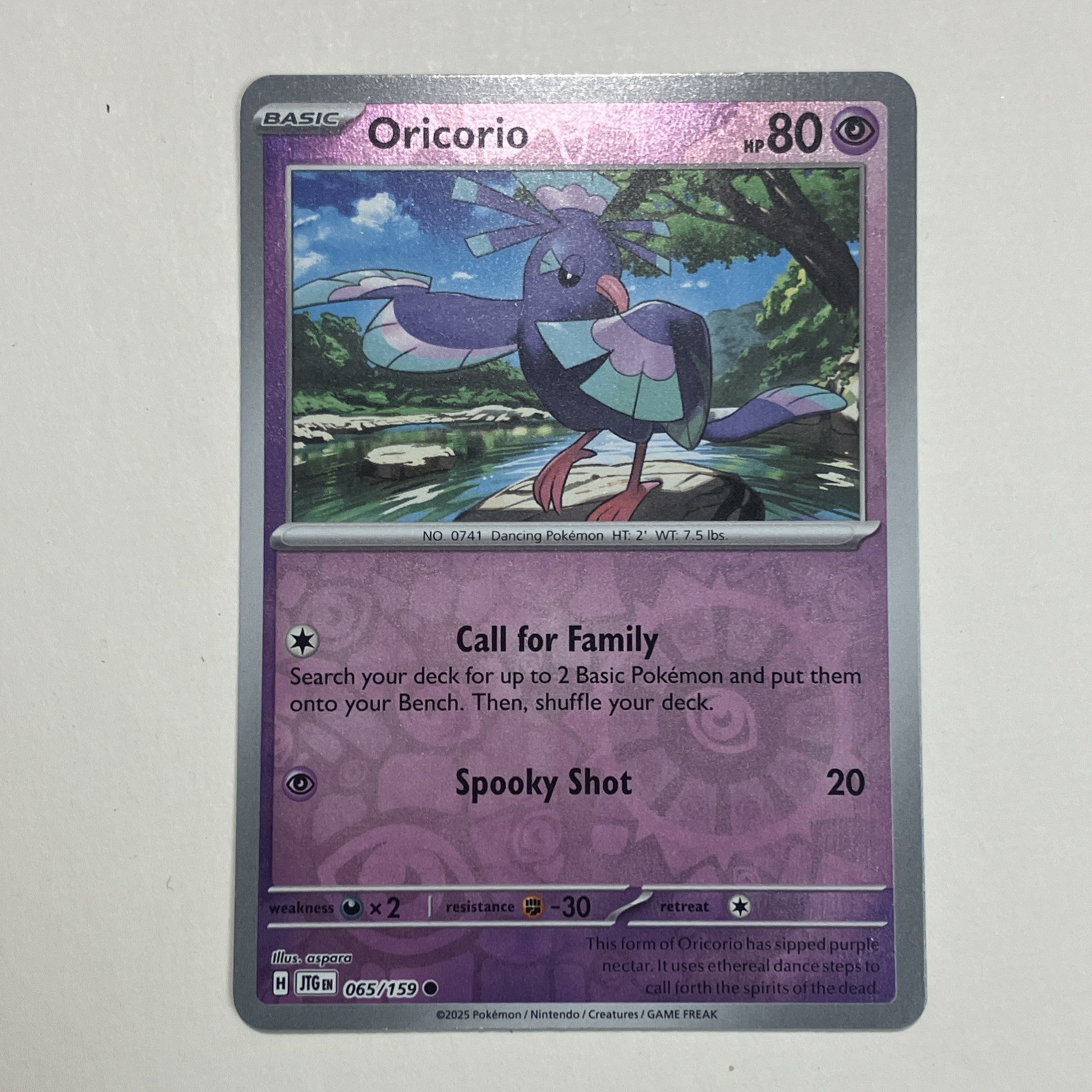 Oricorio 065/159 - Reverse Holo - Journey Together -  NM/M