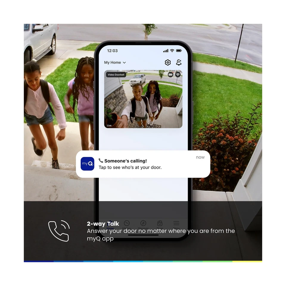 Video Timbre CHAMBERLAIN myQ | Cámara 2K, Batería/Cableado, Visión Nocturna a Color... Foto 4 de 4