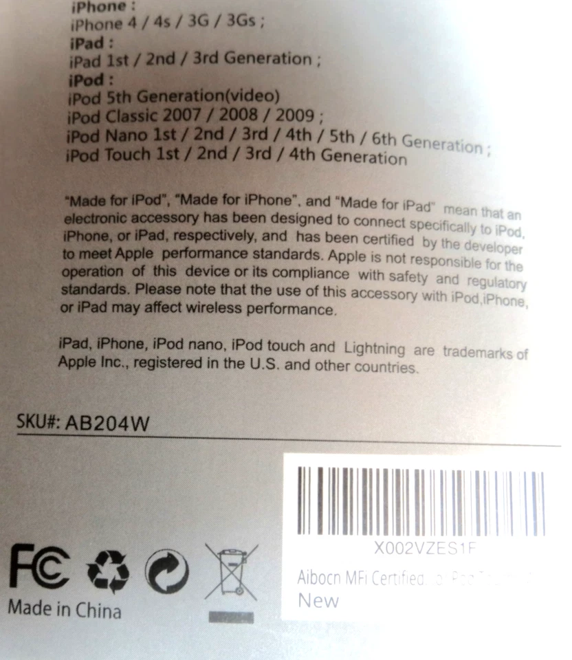 Base Aibocn 30 pines conexión a USB, sincronización y Chrg para iPhone/iPod/iPad MFi certificado... Foto 3 de 3
