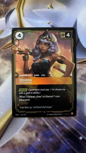 Riftbound: Origins QIYANA - VICTORIOUS - 155/298 - RARE - Picture 1 of 2
