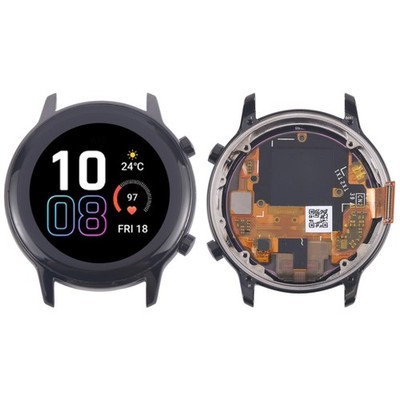 For Honor MagicWatch 2 42mm LCD Screen Digitizer Full Assembly w/ Frame (Black)