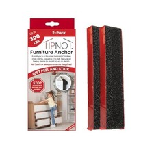 Adhesive Furniture Anchor, No-Drill, Aesthetic Invisible Once Installed, Anti