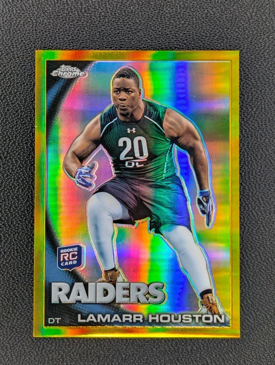 Lamarr Houston Topps Chrome #C204 Gold Refractor