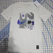 Nike Yoga Dri-FIT A.I.R. Peace Through Practice  Robbie Simon Size XS White E2