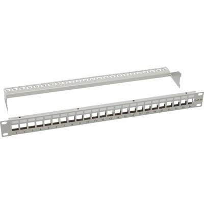 elmat 19'' Patchpanel 1HE für 24 Keystonemodule - 133-011-7121T