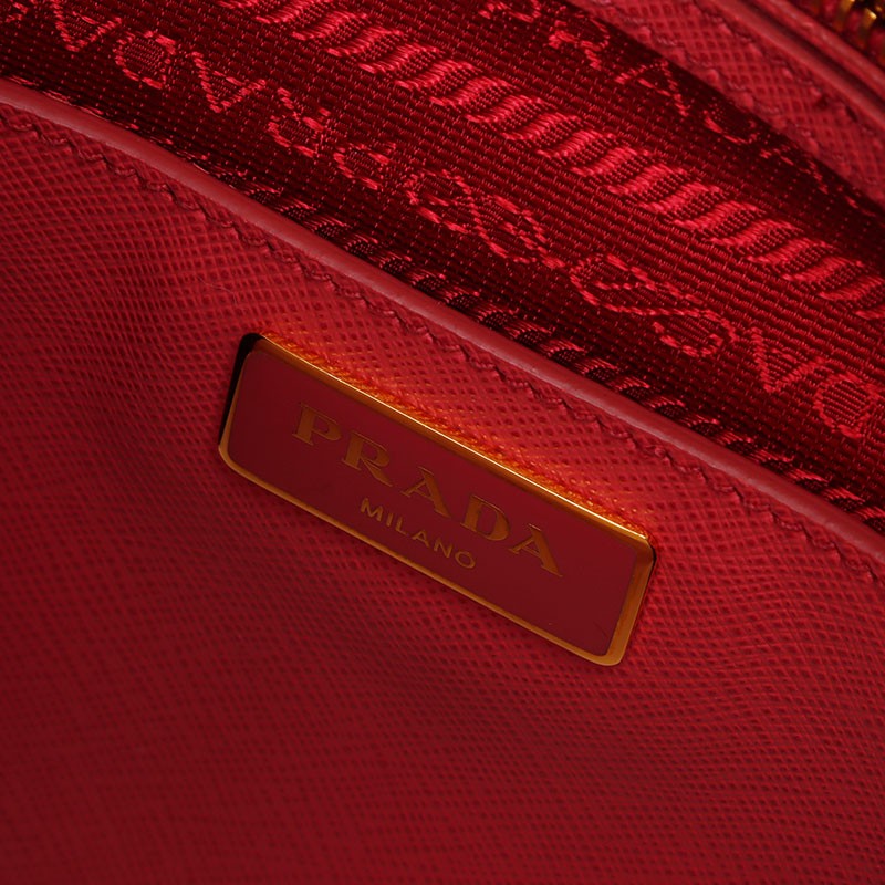 Authentic PRADA Saffiano Triangle 2way Handbag pi… - image 10