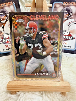 Topps Chrome 2024 Football #32 Joe Thomas Cleveland Browns X-Fractor