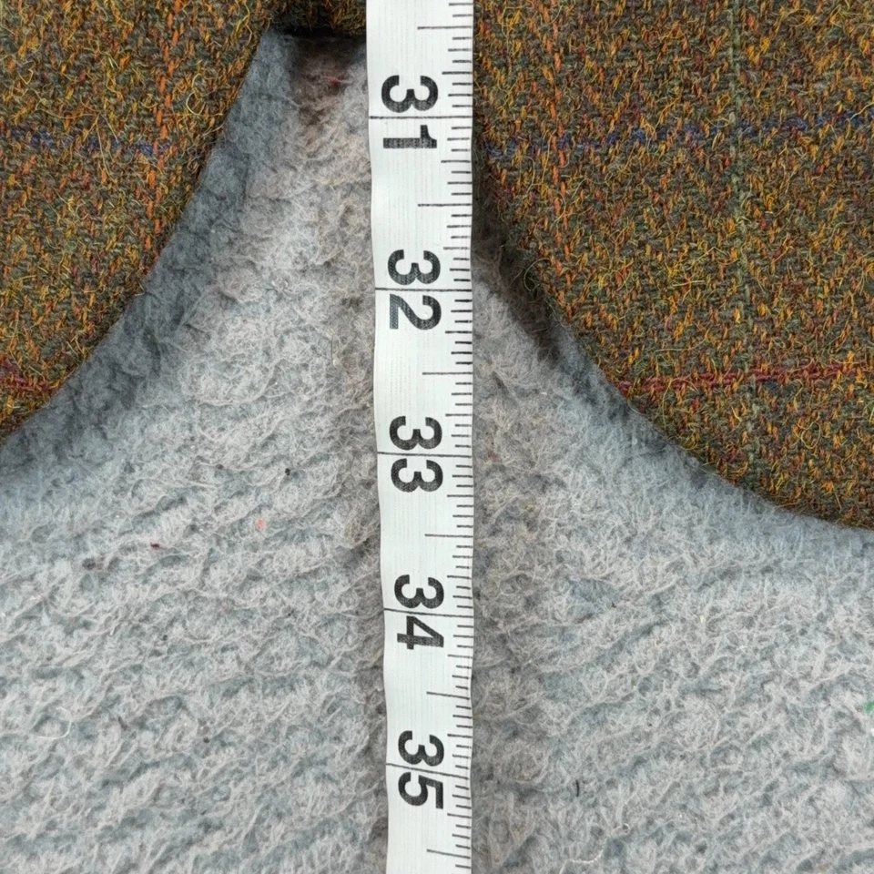 Abrigo deportivo Alan River para hombre XL marrón mezcla de lana a cuadros tweed parches en el codo Blazer Foto 4 de 4