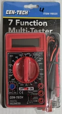 NEW Cen-Tech 7 Function Multi-Tester #98025 Red 32" Leads, Factory SEALED