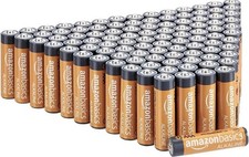 100 Amazon Basics AAA Alkaline High-Performance Batteries, 1.5 Volt, 10-Year NEW