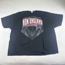 VTG ALSTYLE New England Patriots Pats Nation Graphic T Shirt Mens 4XL Black