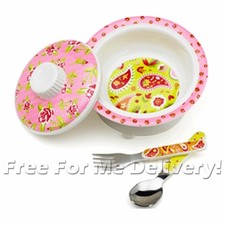 PAISLEY TEA PARTY SUGAR BOOGER KIDS SUCTION BOWL GIFT SET  FREE DELIVERY 
