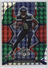 2022 Panini Mosaic Rookies Choice Red and Green Prizm Kenneth Walker III 1b8