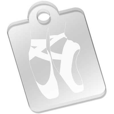 Schlüsselanhänger/Schlüsselanhänger ''Spitzenschuhe'' lasergraviert klar Acryl (AK045368)