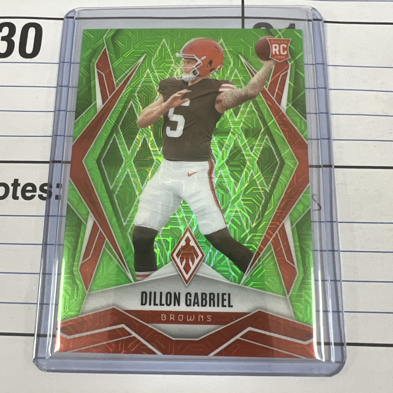 2025 Panini Phoenix - Rookies Dillon Gabriel #175 Lime Green Mojo /75 (RC)