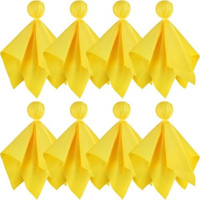 8 PCS Yellow Penalty Flag Football Flags Referee Game Party Accessory