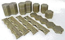 Heroscape Road And  Bridge Tile Hex Lot 2005 Forgotten Forest Terrain
