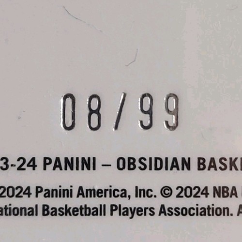 2023-24 Panini Obsidian Prizm CASON WALLACE Auto Patch /99 RC SP RPA Thunder ⚡️ - Picture 3 of 3