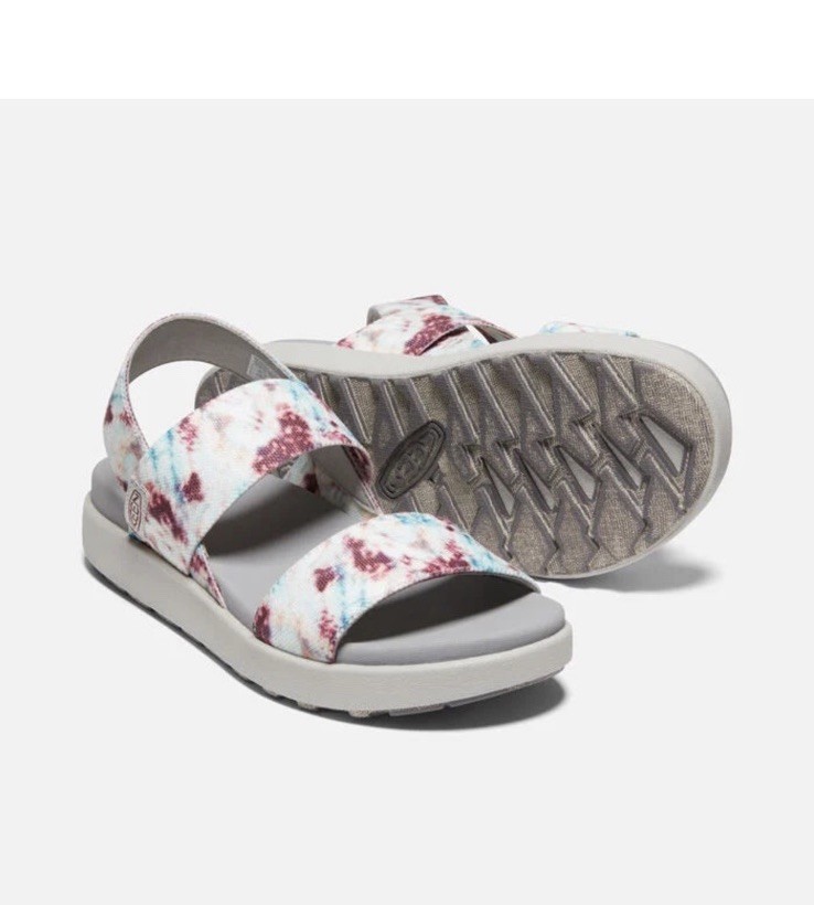 KEEN Sandalo donna Elle backstrap plateau punta aperta zeppa Andorra TieDye 8