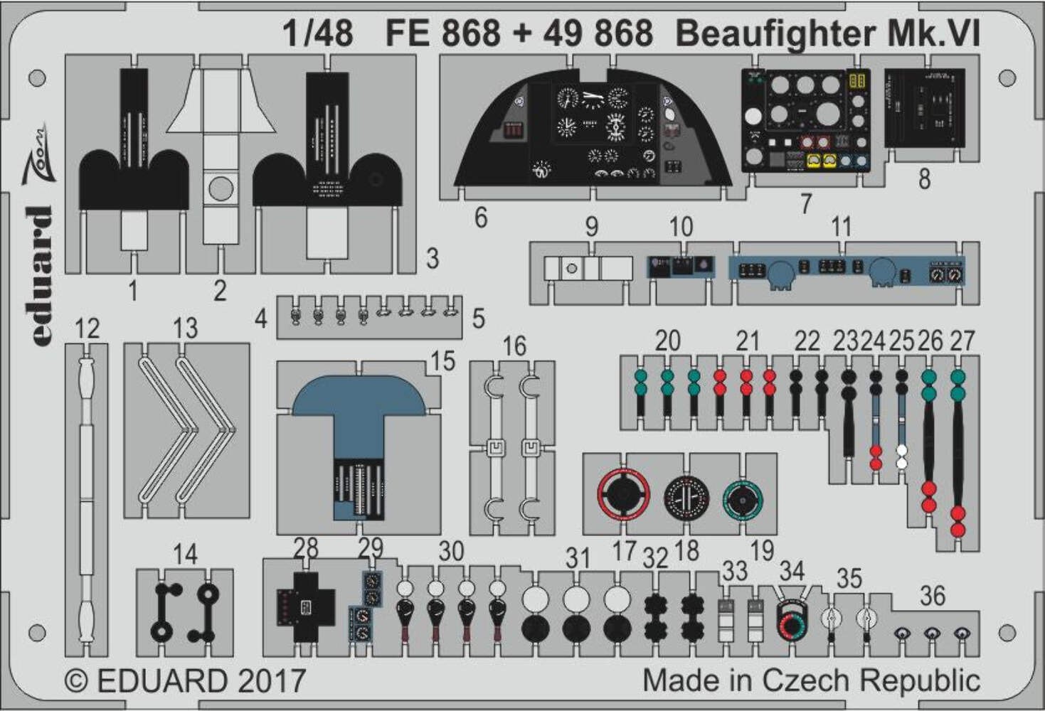 Eduard FE868 1:48 Bristol Beaufighter Mk.VI
