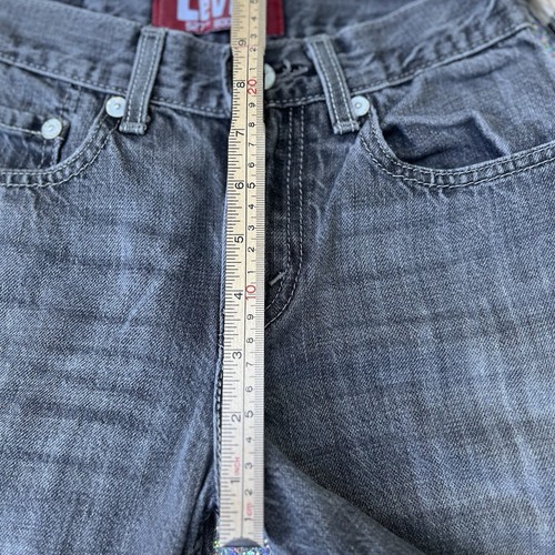 VTG Y2K LEVIS 527 Bootcut Cotton Denim Red Tab Jeans Boys 10Reg 25x25 Black - Picture 11 of 13