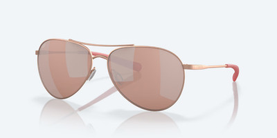 Costa Del Mar Sunglasses PIPER Rose Gold / Copper Silver Mirror POLARIZED 580P