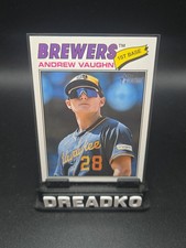 2026 Topps Heritage #309 Andrew Vaughn Milwaukee Brewers