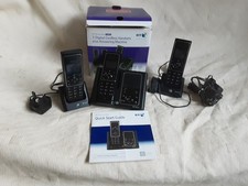 BT VERVE 450 Plus  3 Pack Cordless Telephones & Answerphone Station - Black