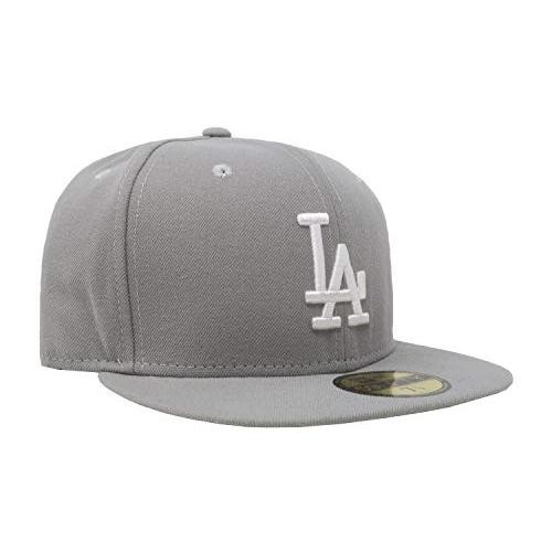 Cappello uomo aderente New Era Los Angeles Dodgers grigio/bianco berretto 11591145 colore GRIGIO - Foto 3 di 5