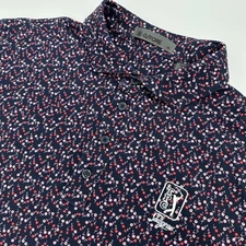G/Fore Polo Shirt Mens XL Floral TPC Sawgrass Golf Performance Gfore The Players