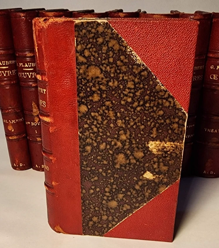 c. 1884 GUSTAVE FLAUBERT WORKS OEUVRES 9 VOL ILLUST SET MADAME BOVARY, SALAMMBO - Image 3 of 4