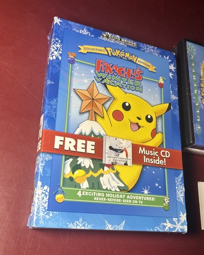 Pokémon Pikachu’s Winter Vacation Adventures DVD & Christmas Music CD 2006 Rare - Picture 3 of 9