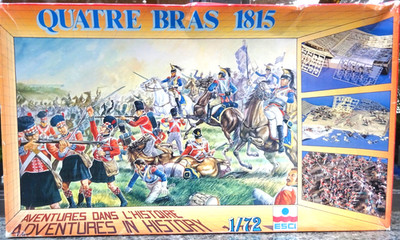 ESCI toy soldiers 1/72 scale Quarte Bras 1815 play set P-512 309 pcs 1983 MIBoop