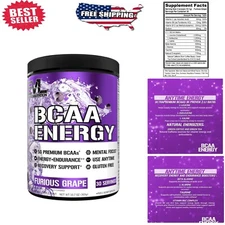 EVL BCAAs Amino Acids Powder - 10.69oz Pre Workout & Recovery Drink - Furious...