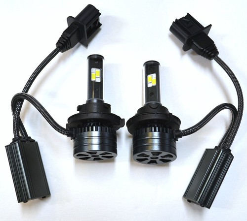 LED Kit F15 140W 9008 H13 8000K Icy Two Bulbs Headlight High Low Beam Upgrade - Picture 4 of 24