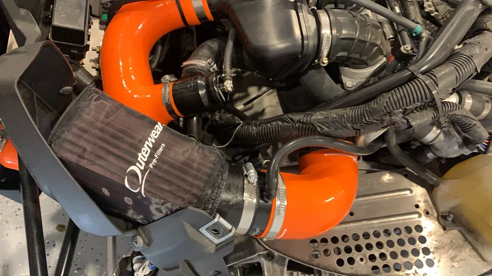 COLD Air intake Zr9000 / Yamaha sidewinder 2020 and + --- ORANGE - Image 2 of 3