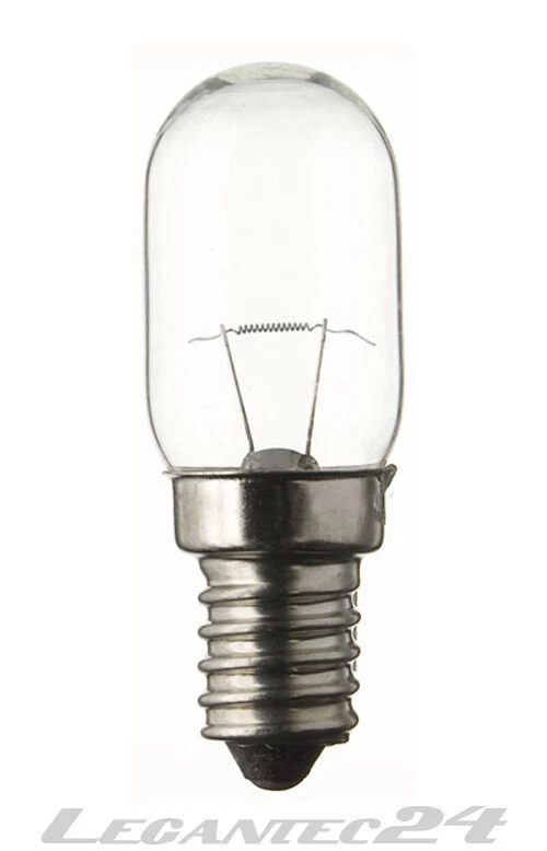 Glühlampe 240V 15W E14 22x65mm Glühbirne Lampe Birne 240Volt 