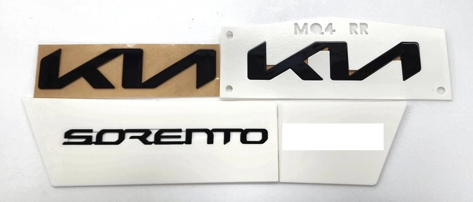 Fabricante de equipos originales KIA Sorento alto brillo negro logotipo emblema para Kia Sorento 20-23 Foto 2 de 2
