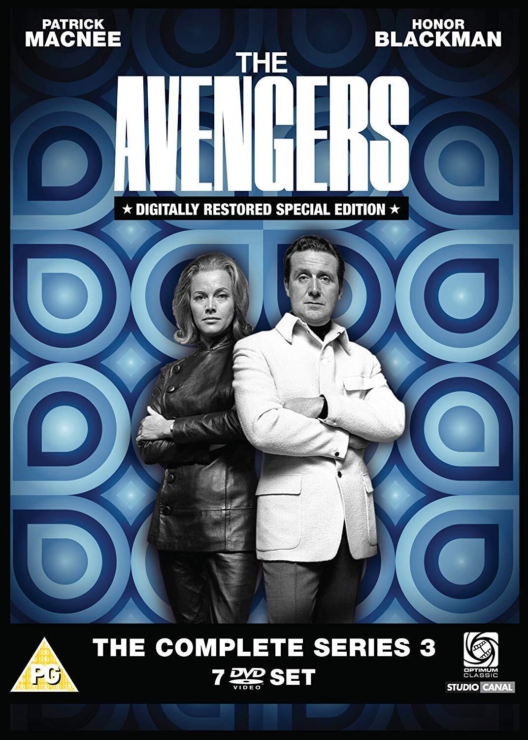 The Avengers - Complete Series 3 (DVD) Patrick Macnee Diana Rigg Honor Blackman
