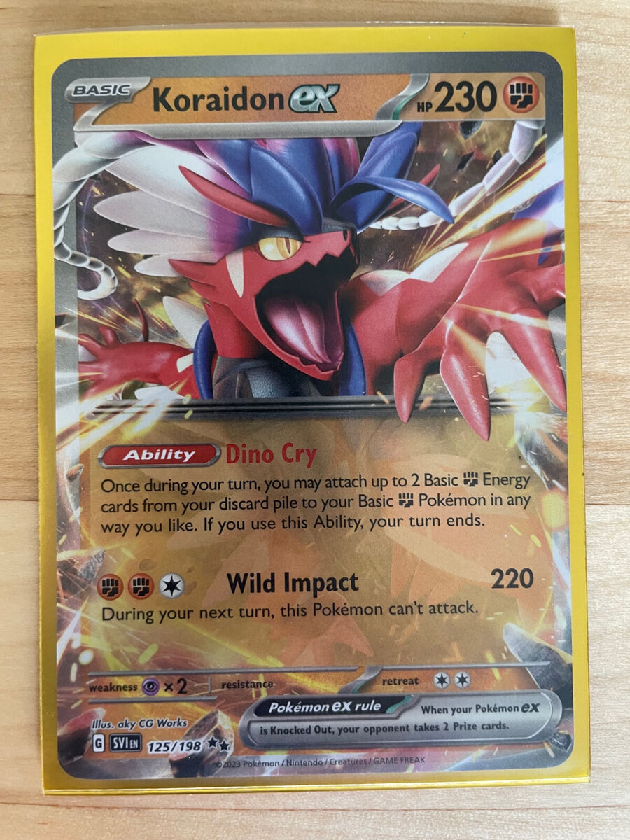 Pokemon TCG Koraidon EX 125/198 - Scarlet & Violet Rare Holo