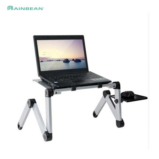 Extra Wide Laptop Desk For Lap With Cooling Fan Tablet Stand