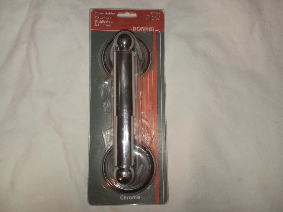 CSI Donner Yorkshire Double Post Toilet Paper Holder in Chrome 5308CH - Image 2 of 4